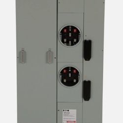 Two (2) Meter 400 Amp Eaton 1mp2204r Duplex Main Electrical Panel 