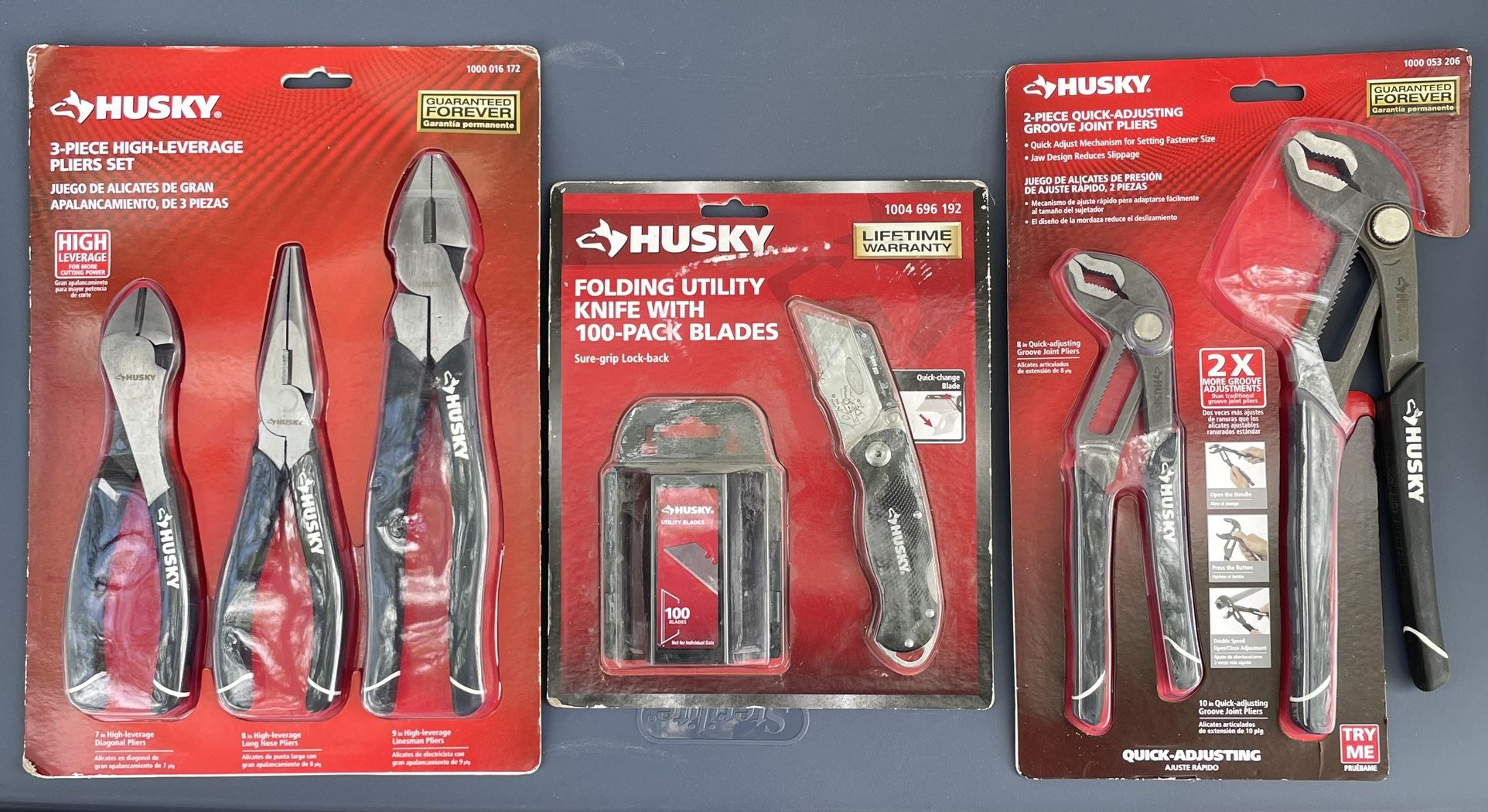 Husky Pliers Tool Lot - $50