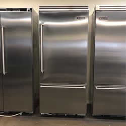 Viking 36” 5 Series Built In Bottom Freezer Refrigerator Stainless Steel 