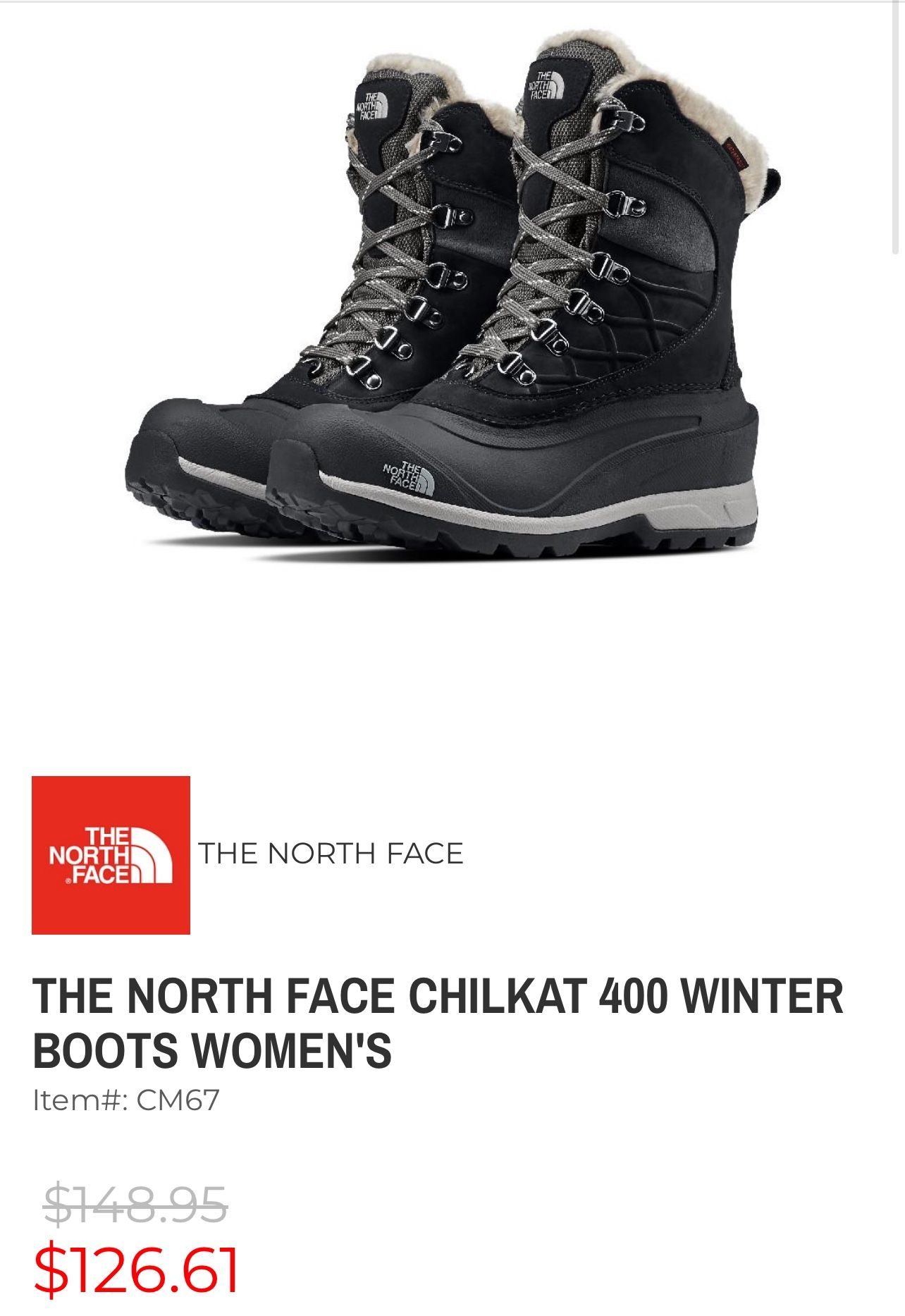 Women’s North Face Boots