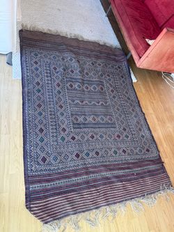 Vintage Handwoven Baluch-Style Tribal Kilim / Flatweave Rug – 4.5’ × 6.3’