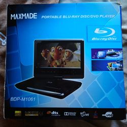 The Maxmade Travel Portable Blu-Ray DVD Player - BDP-M1061 