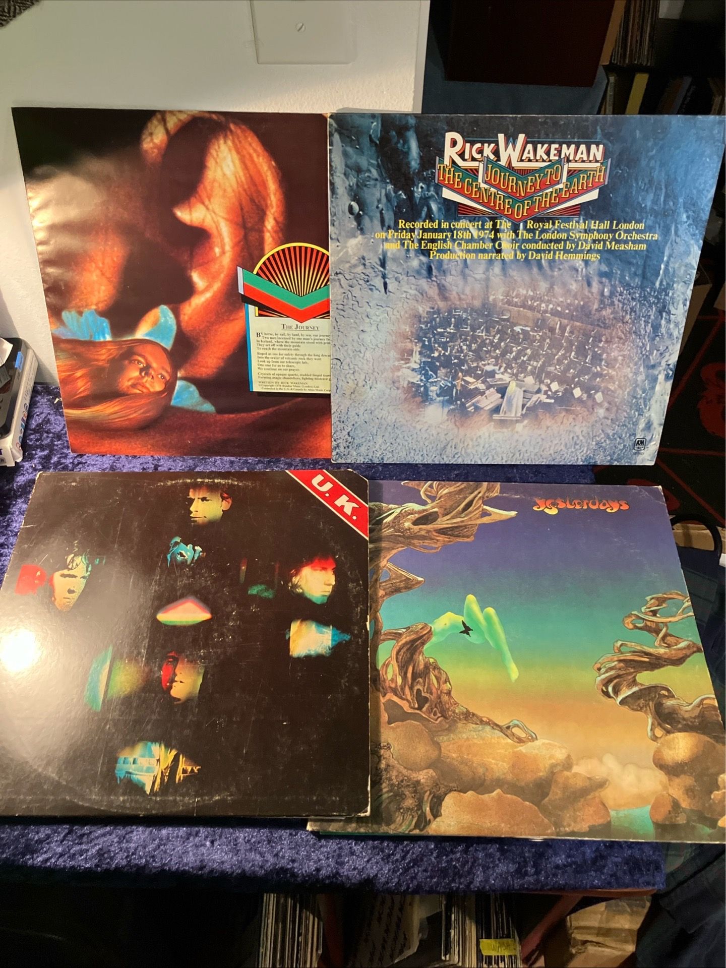 Prog Rock 3 LP Lot - Yes / U.K. / Rick Wakeman - VG+ (1970's Classics) 1st Press