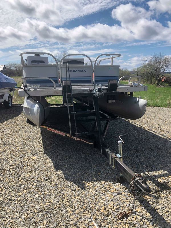 24' Pontoon boat with trailer for Sale in Clayton, NY OfferUp