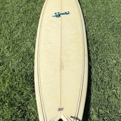 8’0” Quad Fish Surfboard Longboard Midlenth 