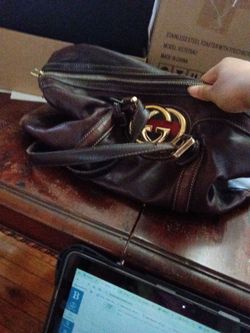 Gucci Leather Clutch Bag