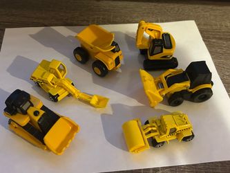 Mini Yellow Construction Vehicle Toy Set