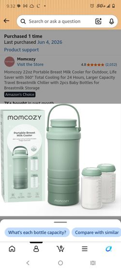New!!! Momcozy 22oz portable breast milk cooler