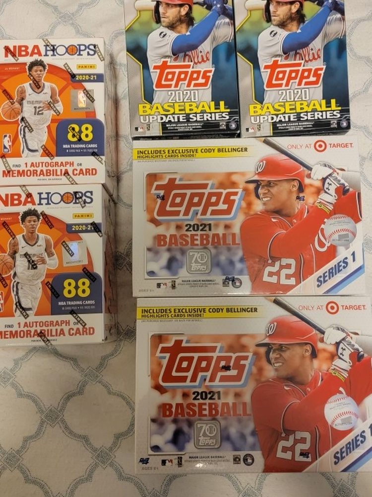 2020 / 2021 - NBA Hoops Basketball / Topps Baseball