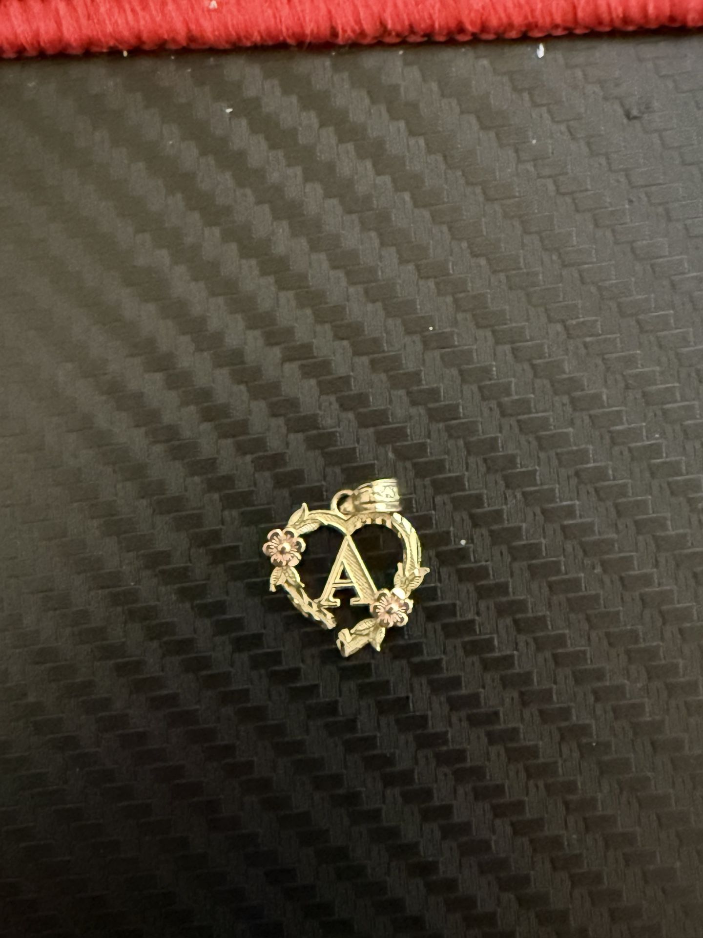 10k Gold A Pendant 