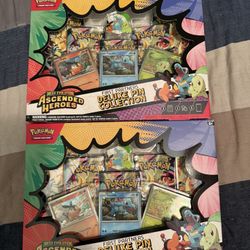 Pokemon Ascended Heroes Pin Collection, Sealed, Lot of 2