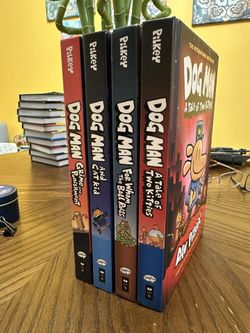 Dog Man Book Set by Dav Pilkey – Set of 4 (Hardcover)