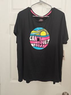 New with Tags, black T-shirt (size XL)