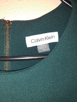 Green Calvin Klein Size 10 Dress