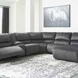 Theater Stunning Reclining Sectional 