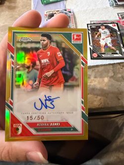 Noahkai Banks Gold Auto /50 Topps Chrome Bundesliga