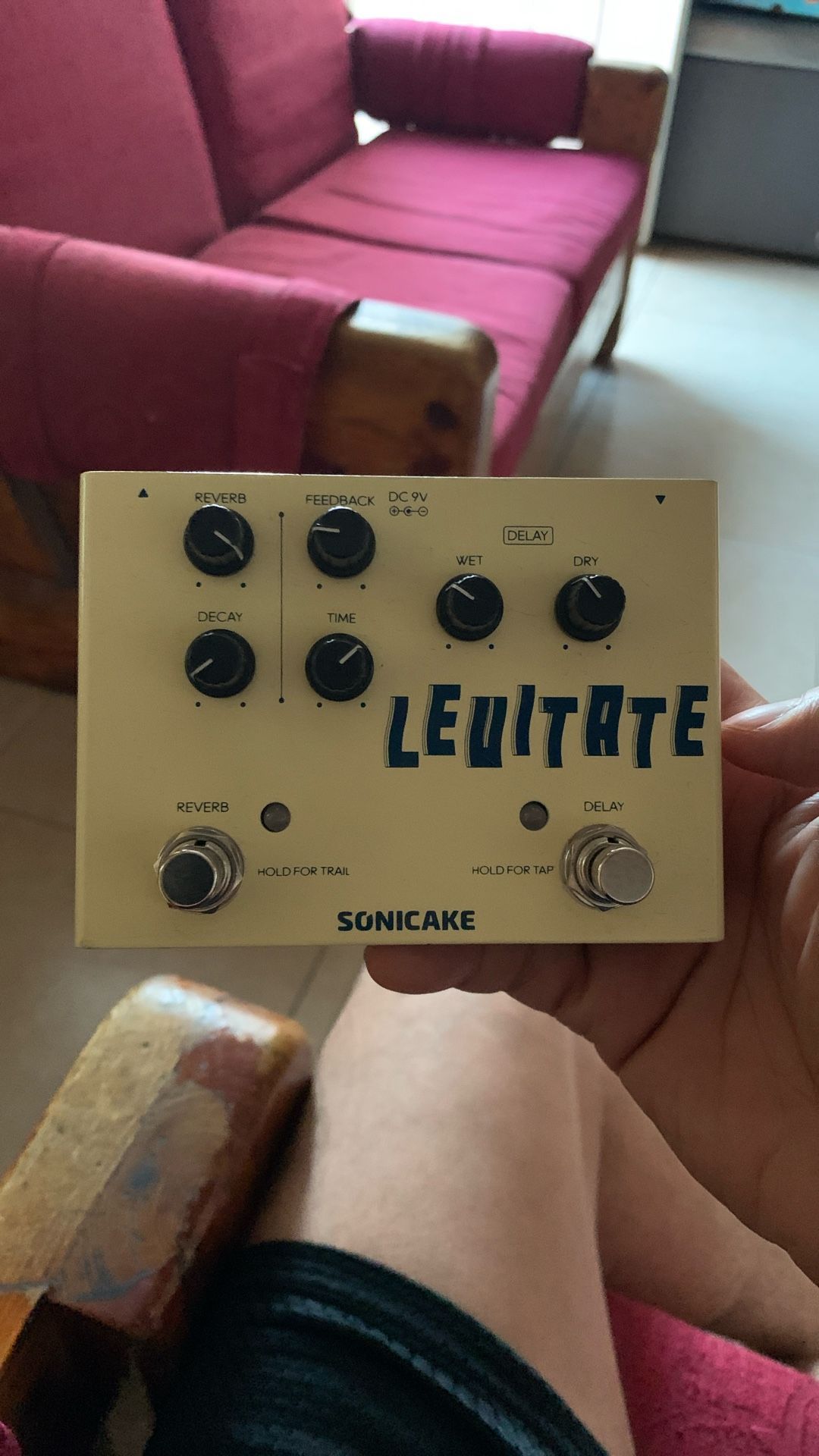 Sonicake Levitate Delay / Reverb Guitar Effects Fx Pedal