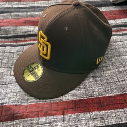 SD Padres Fitted Hat Size 7