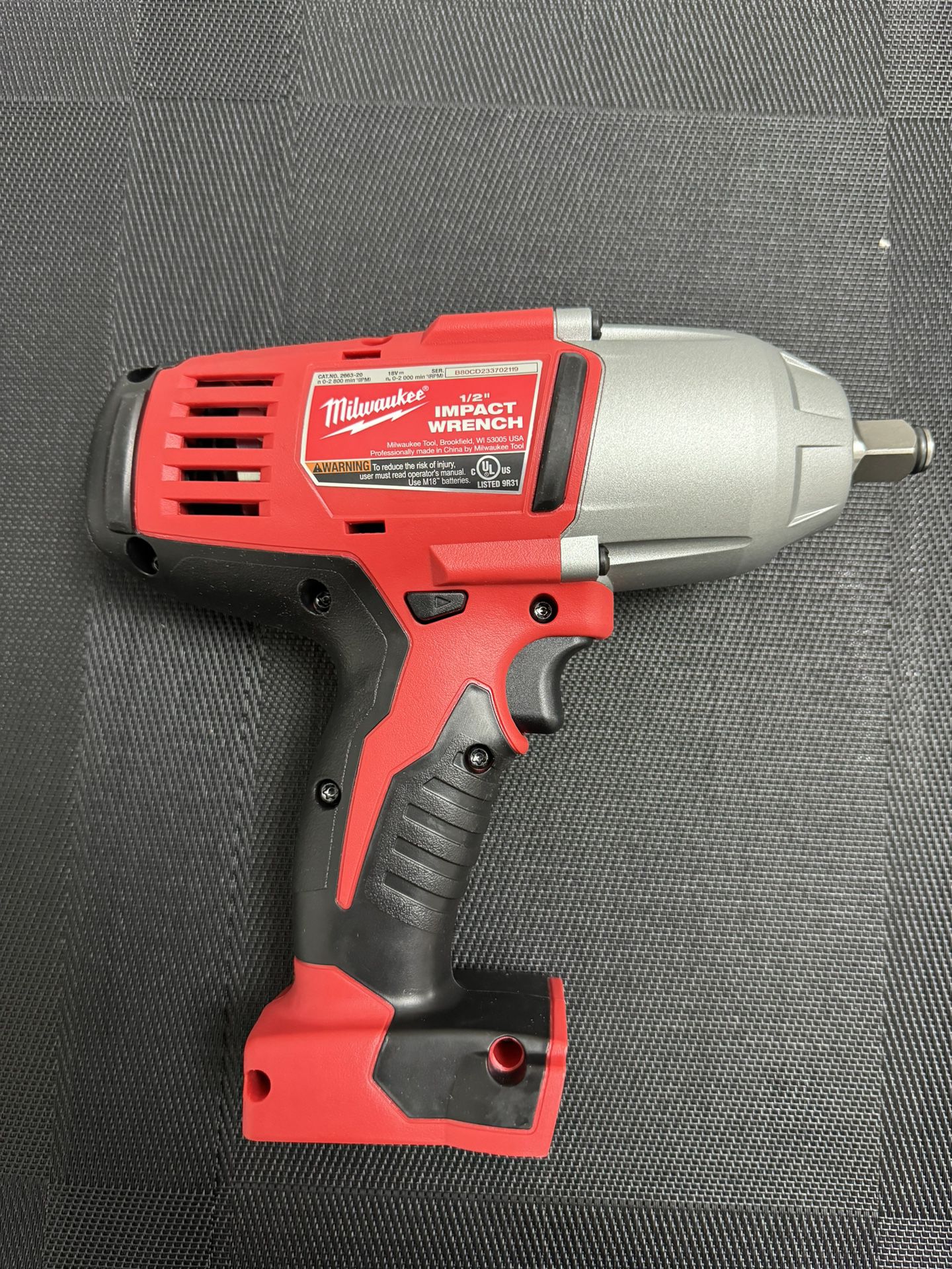 Milwaukee Impact Wrench 1/2 Only Tool 