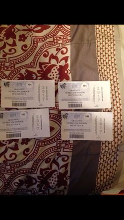 Hurricane harbor tickets valid thru the rest of 2017 four for 80$