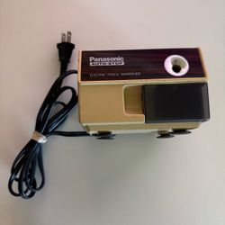 Vintage Panasonic Auto-Stop Electric Pencil Sharpener KP-110 Wood Grain Tested & Works Well !!