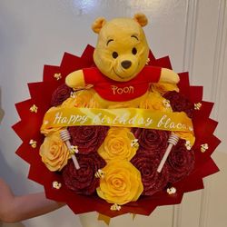 Winnie The Pooh Bouquet/Ramo Buchon 💛❤️