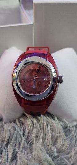 GUCCI sync XXL Red Rubber Band 46mm