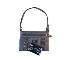 Nicole Miller  Gray Wristlet 