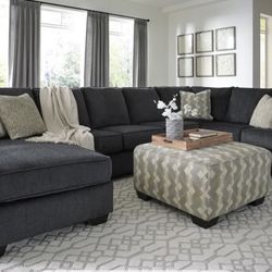  ashley sectional  With Ottoman 