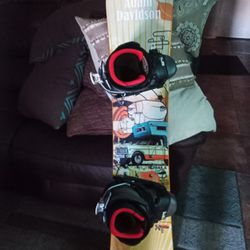 Professional Snowboard With Boots And Binders Size 10.5