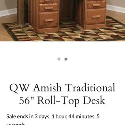 Oak Roll Top Desk