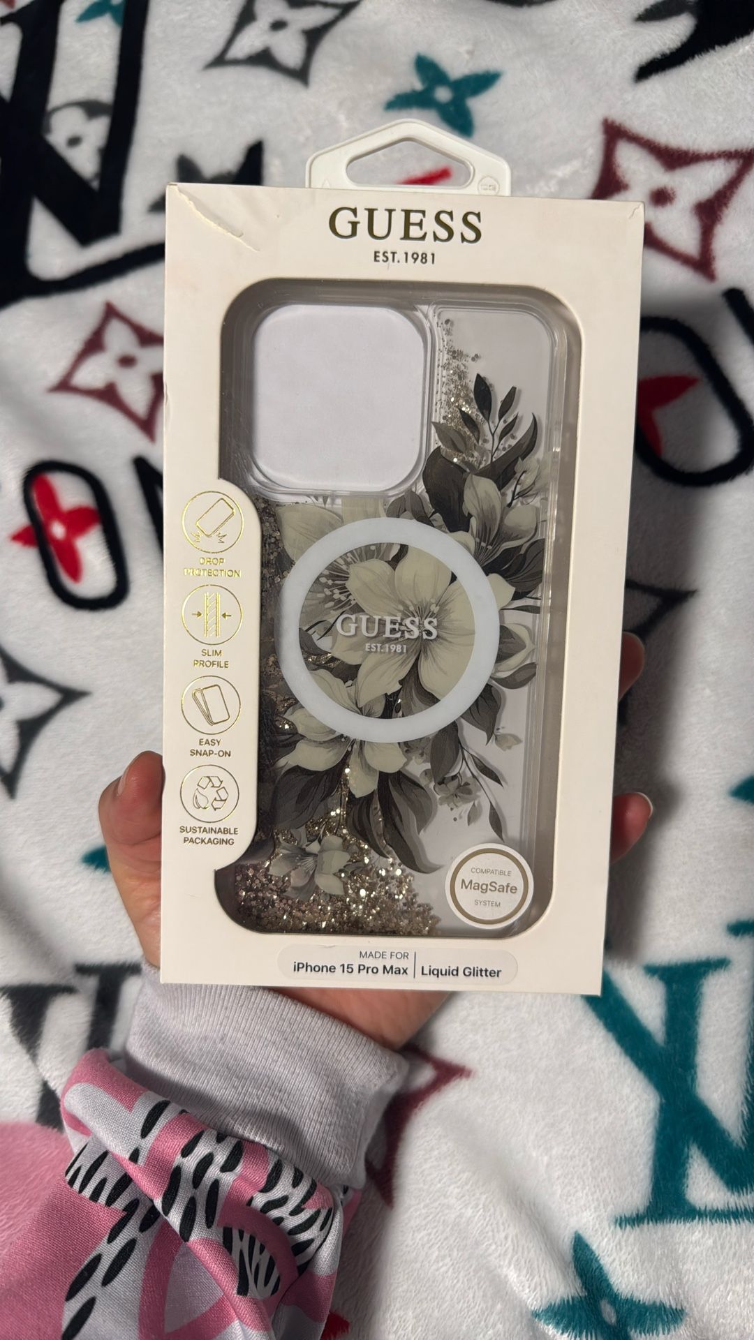 Iphone15 Case Liquid Glitter