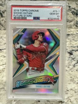 2019 Topps Chrome Shohei Ohtani Future Stars Angels #FS-1 PSA 10 GEM MINT