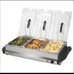 Triple Proctor Silex Buffet Server & Food Warmer