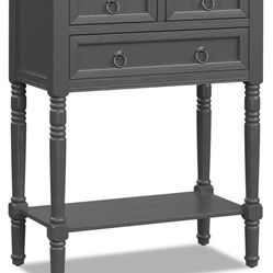 Console Table with 3 Drawers, 24" Rustic Entryway For Sale $42.00 50%+ OFF Retail $84.99 NEW IN BOX