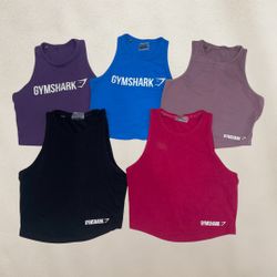 Gymshark activewear crop tops size small $25each/cada una