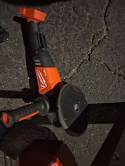 Milwaukee work lights and sander
