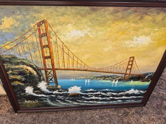 Golden Gate Bridge Oil Painting 38x54
