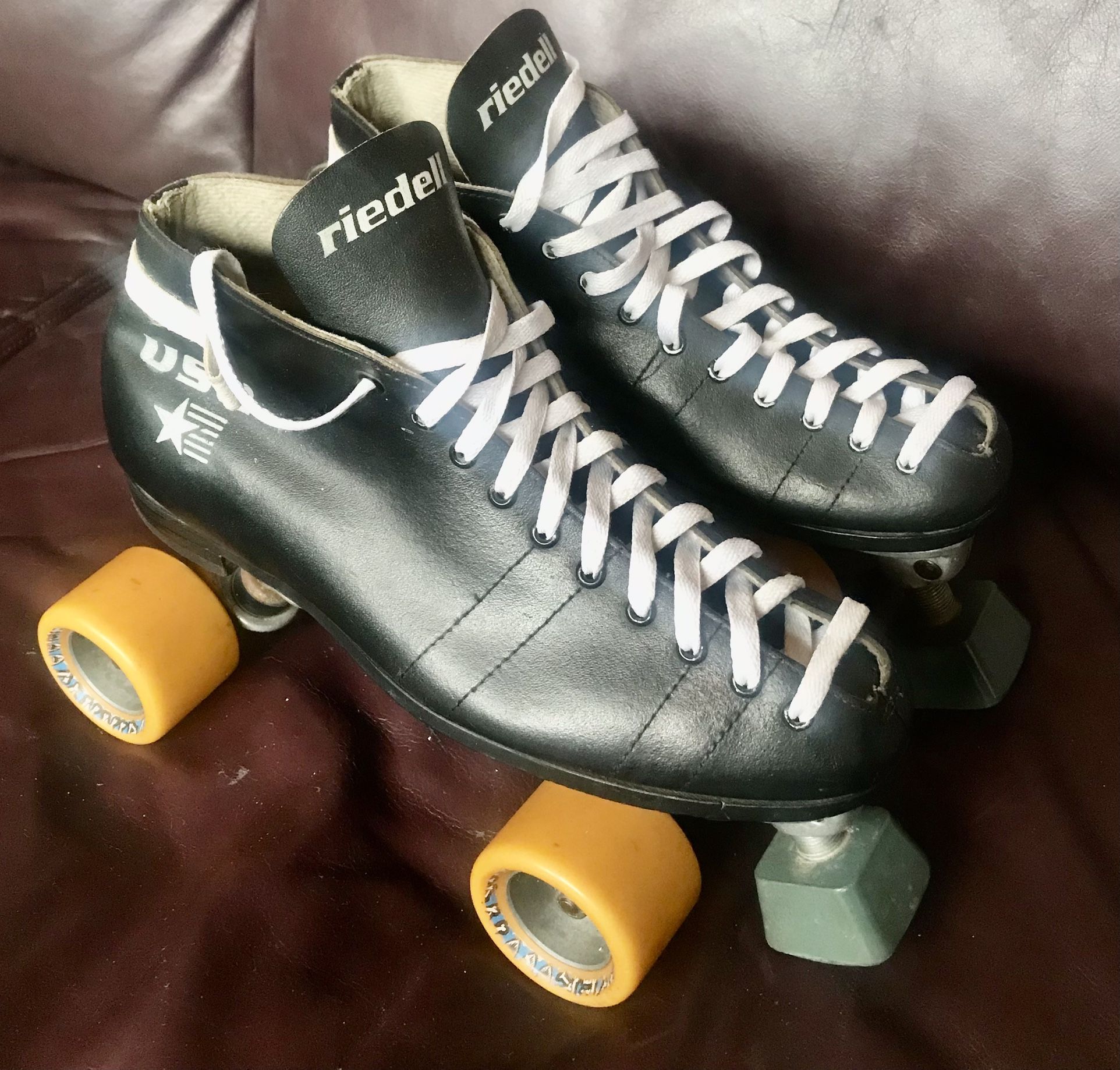 Vintage Riedell USA Quad Speed Skates