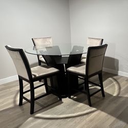 Glass Dining table set