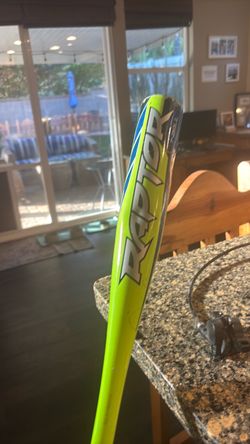 Raptor Baseball Bat Neon Yellow Slightly  Dented