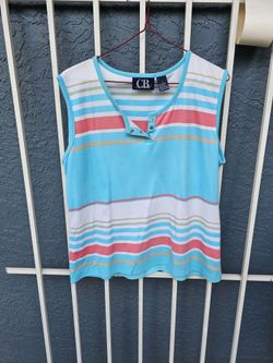 Pretty Women's Sleeveless Top/Size Large/Pretty For Spring/Summer 