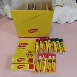 lot of 22 carmex lip balms, brand new