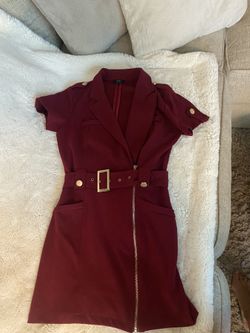 Burgundy Size L Dress