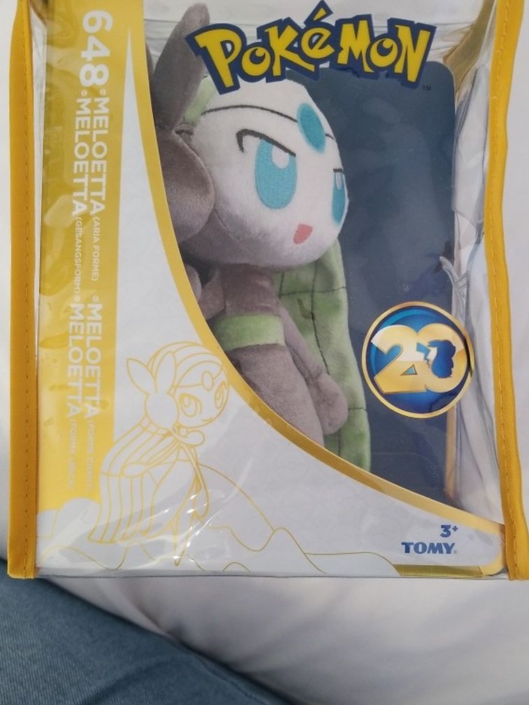 20th Anniversary Pokemon Plush - Meloetta