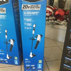 20 V Air Blower And Whedeer Combo 1 Batery And Changer $98