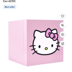 Hello Kitty Pink Cooler Mini Fridge 6.7L Single Door 9 Can ACDC$40