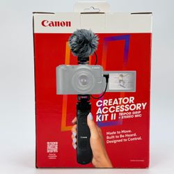 Canon Creator Accessory Kit II Tripod Grip Stereo Mic Wireless Remote Stability