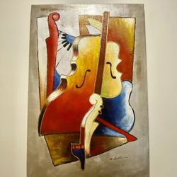 Great Art Oil On Canvas Signed 