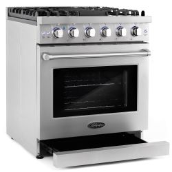 New open Box 30" Professional Style Gas Range
